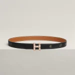 H Infini belt buckle & Hermès sur Mer reversible leather strap 24 mm